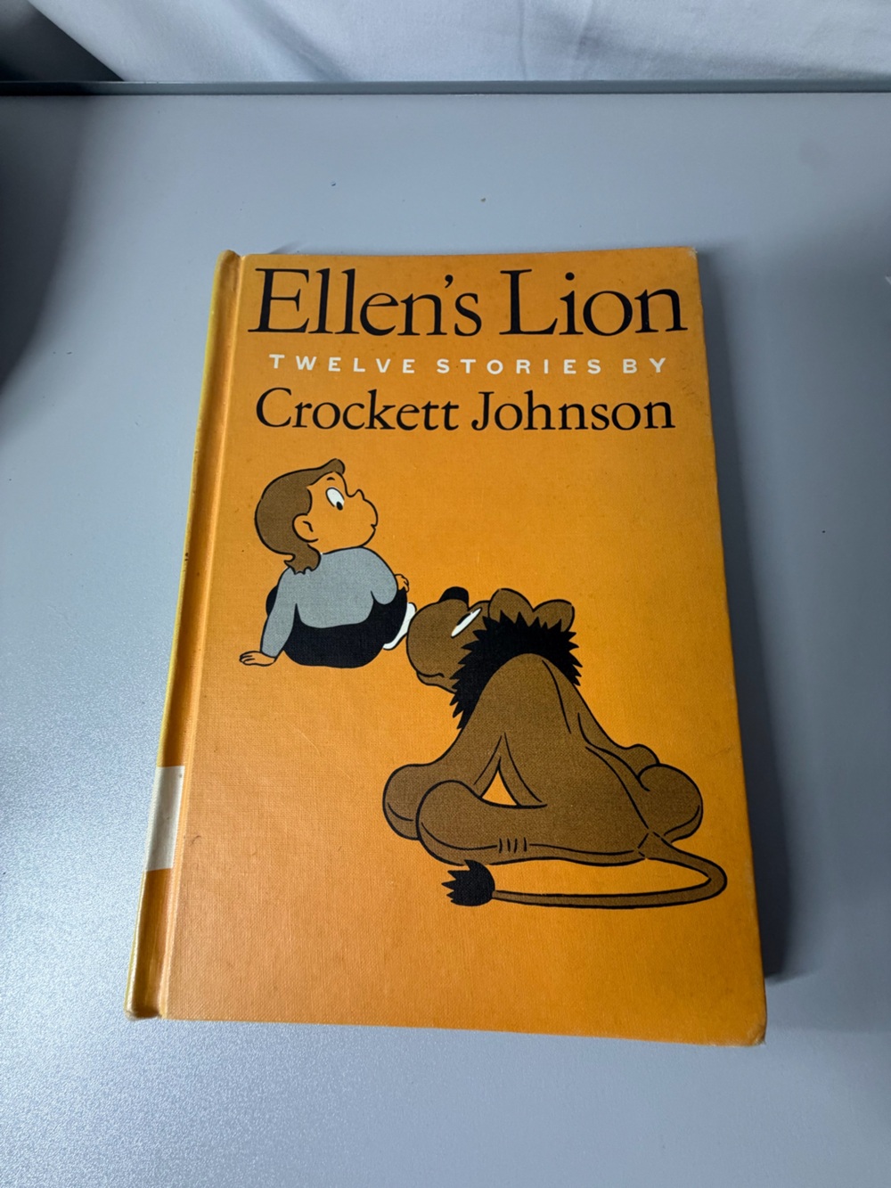 Ellen's Lion by Crockett Johnson — Orange Hardcover Story Book 1964 First Cadmus